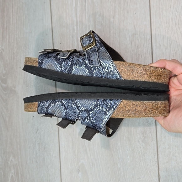 Naot Women 3 Strps Leather Sandals shoes sz 37/6 - Picture 9 of 12